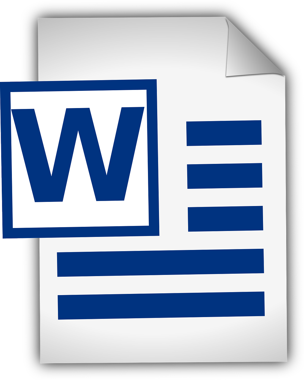 image of a Word document