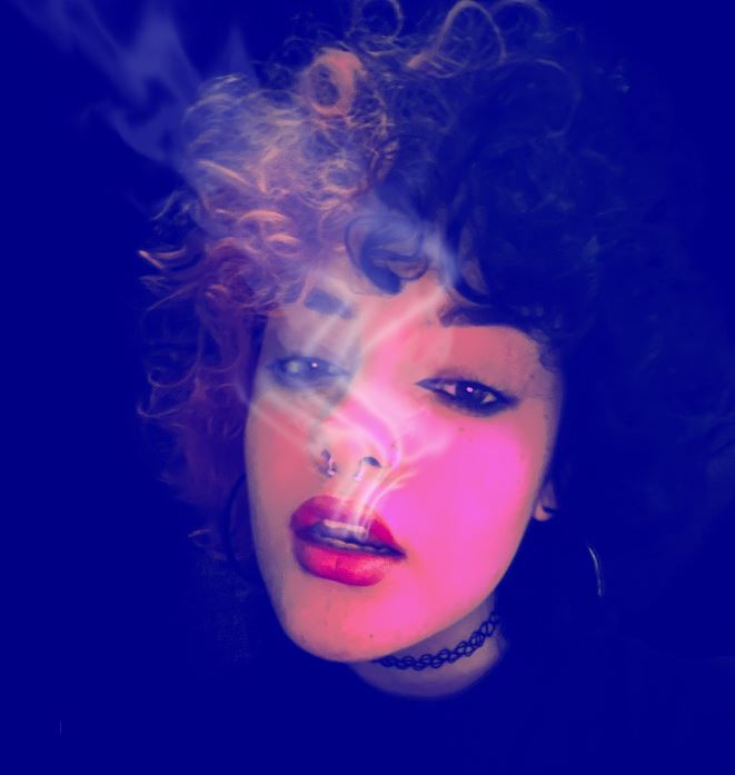 Week 6 student assignment - Smoke Girl by Saddleback College student Alexis Howard