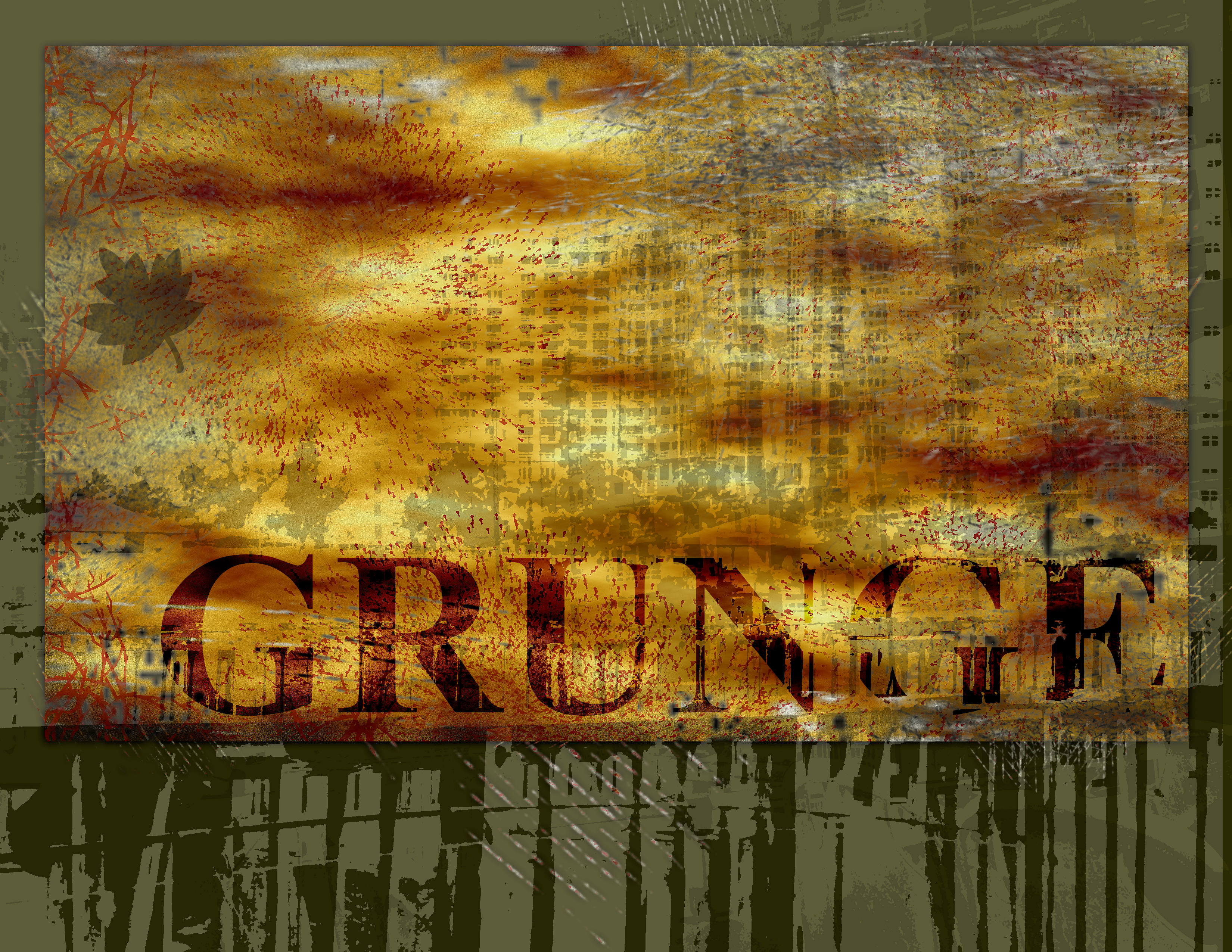 Week 14 student assignment Grunge by Saddleback College Professor Dr. Scot Trodick
